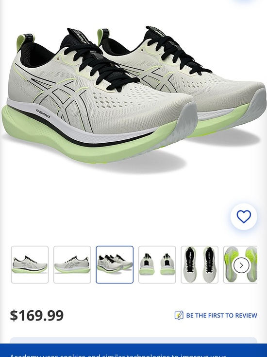 Asics Other - ASICS Lightweight Running Shoes in Pale Green & Black